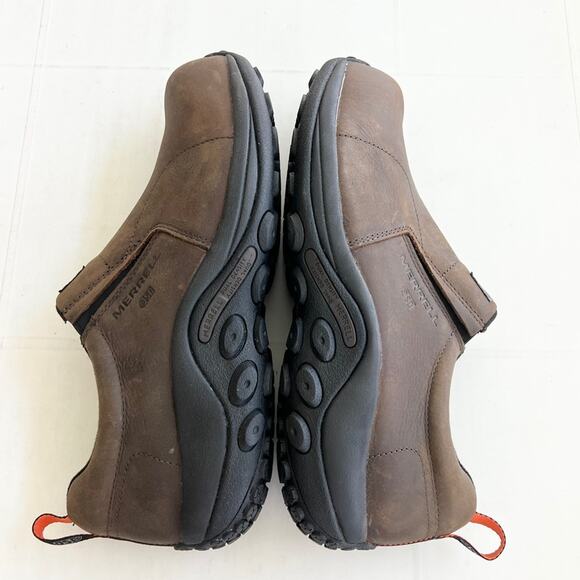 New MERRELL Jungle Moc Leather Comp Toe SD+ Work Shoe Mens SIZE 14 WIDE Espresso - Picture 6 of 10
